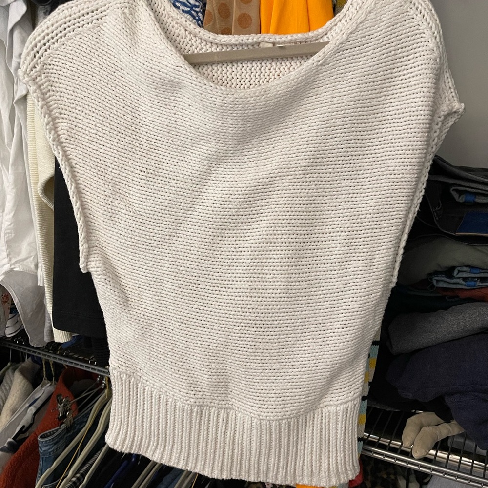 White knit top